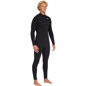 2023 Billabong Mens Furnace 5/4mm Chest Zip Wetsuit ABYW100188 - Black